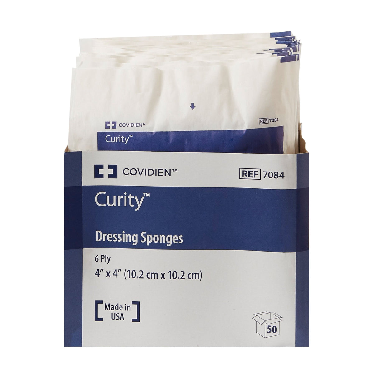 Nonwoven Sponge Curity™ 4 X 4 Inch 6-Ply Sterile 2 per Pack - BeHope