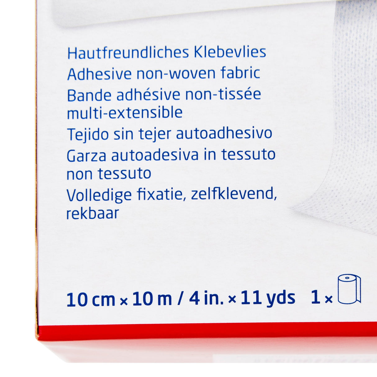 Dressing Retention Tape with Liner Hypafix® White 4 Inch X 10 Yard Nonwoven Polyester NonSterile - BeHope