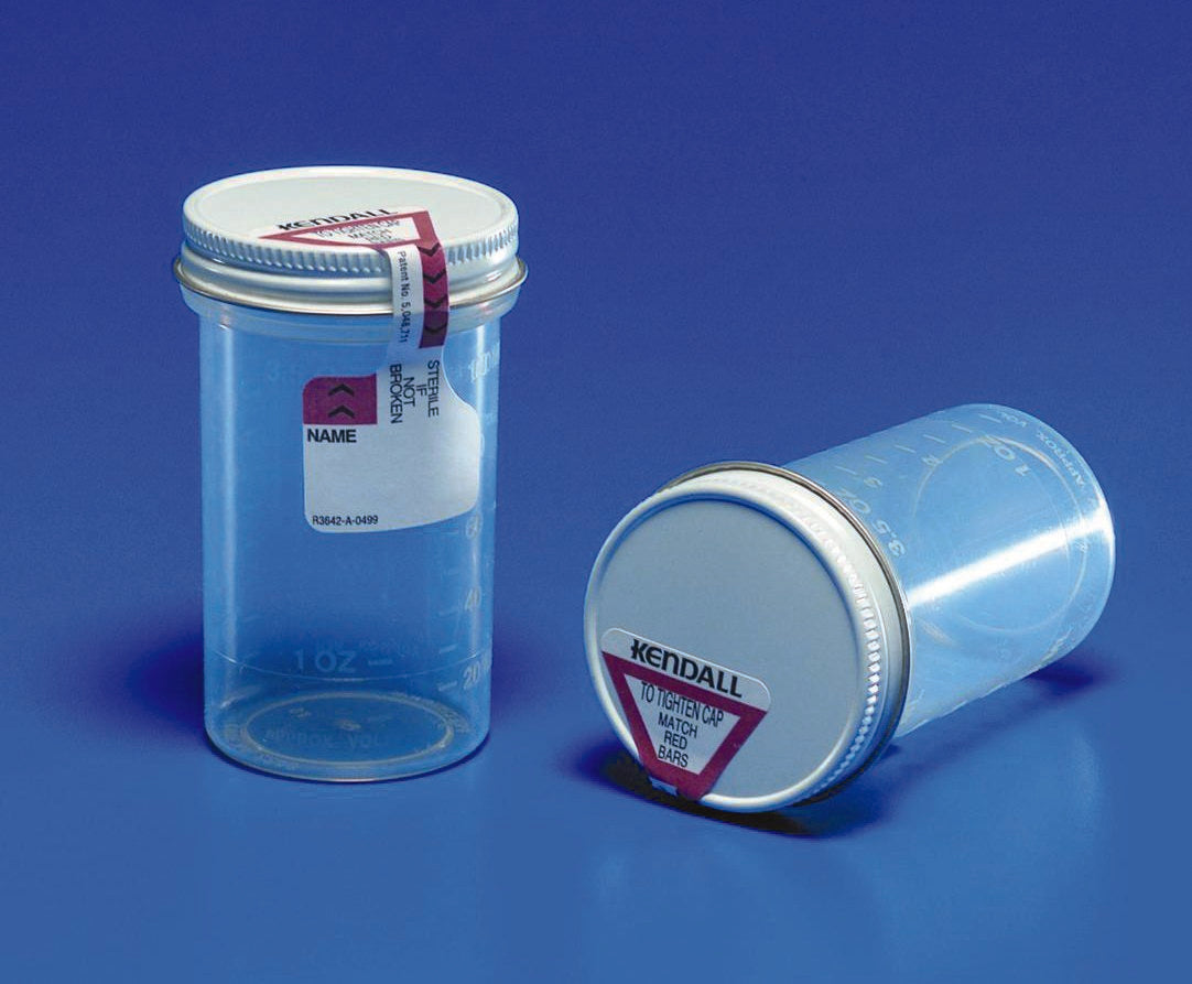 Specimen Container Precision™ Sterile Clear Plastic with Graduations - BeHope