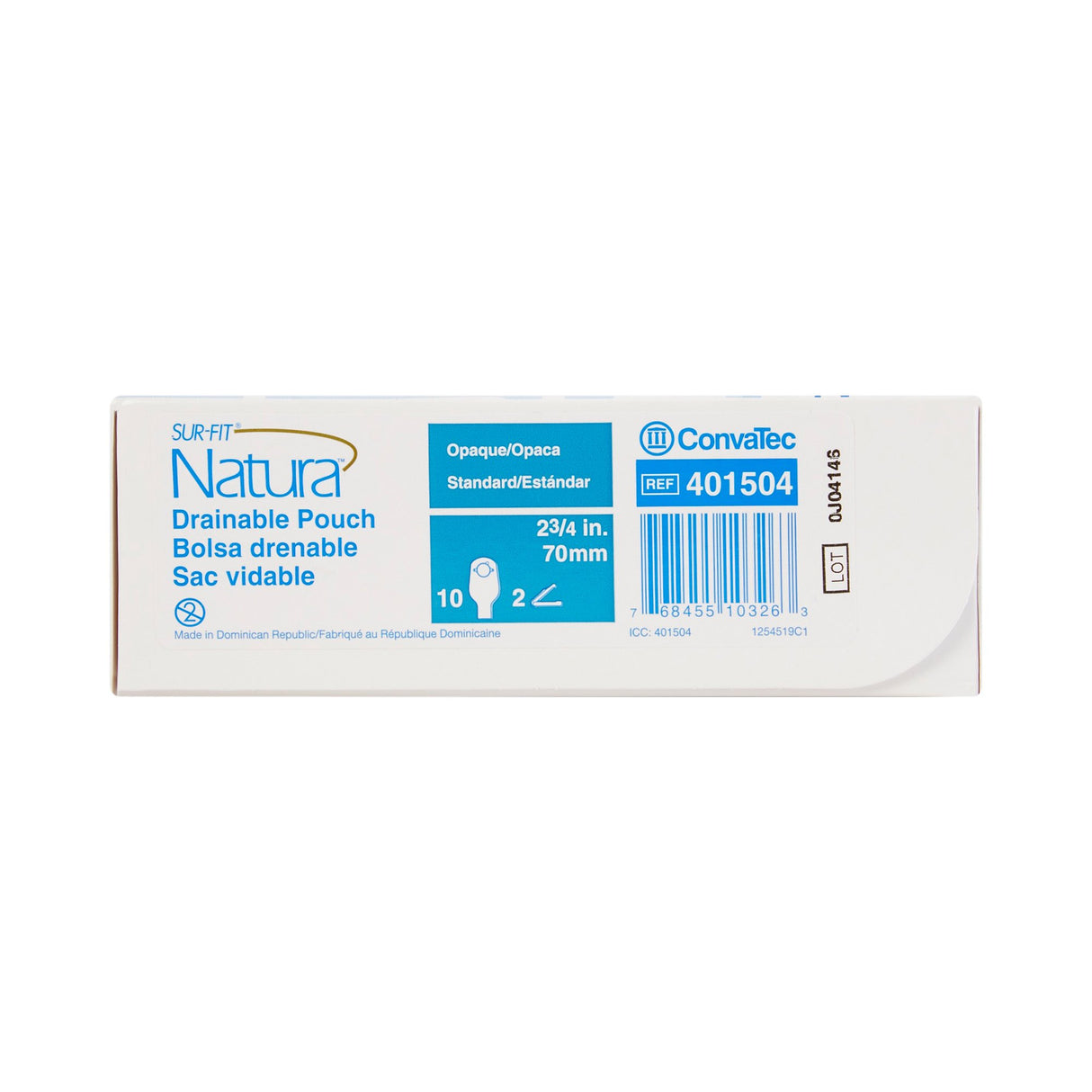 Colostomy Pouch Sur-Fit Natura® Two-Piece System 12 Inch Length Drainable - BeHope