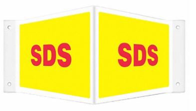 Wall Sign Hazardous HCL SDS Sign - BeHope