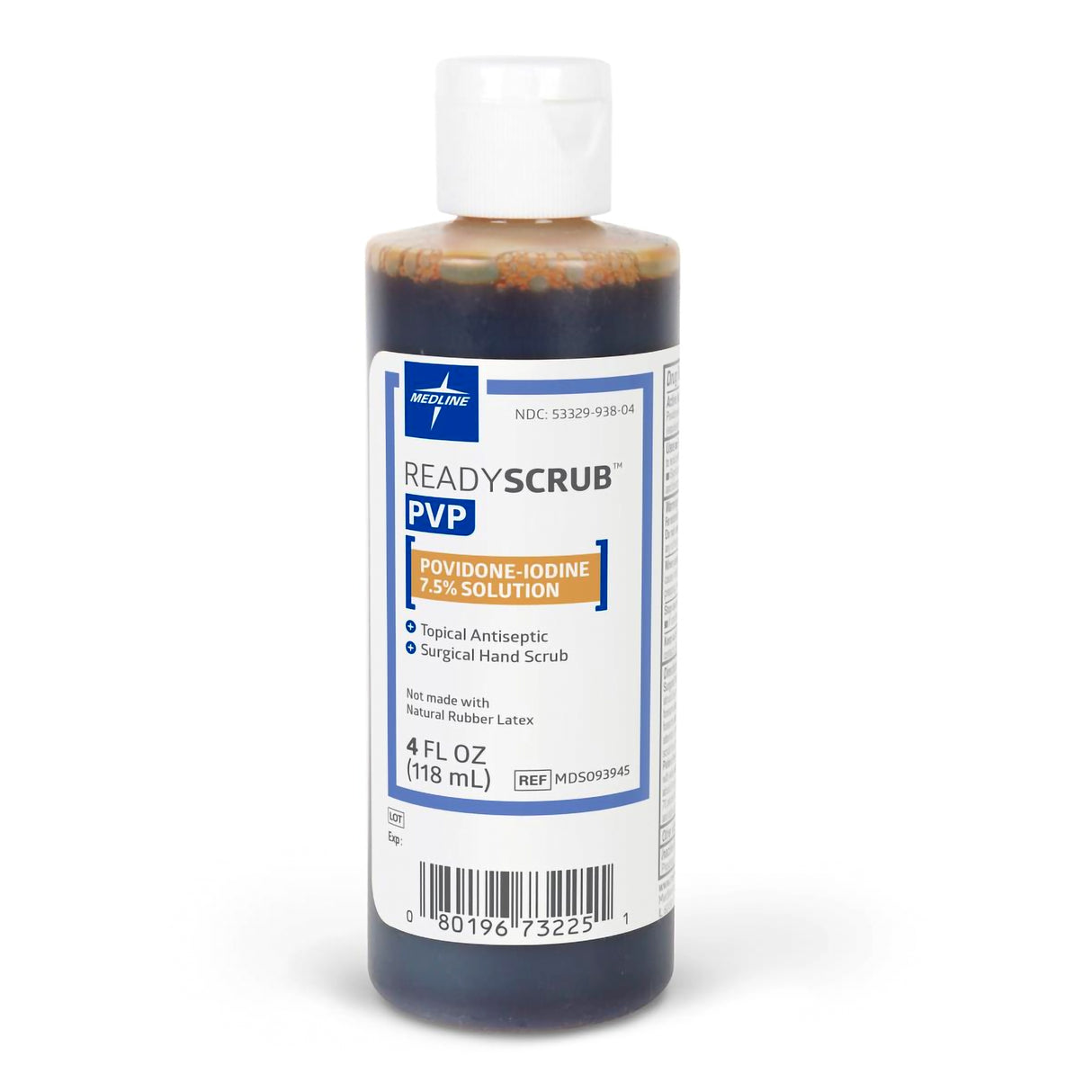 Surgical Scrub Solution ReadyScrub™ 4 oz. Bottle 7.5% Strength Povidone-Iodine NonSterile - BeHope