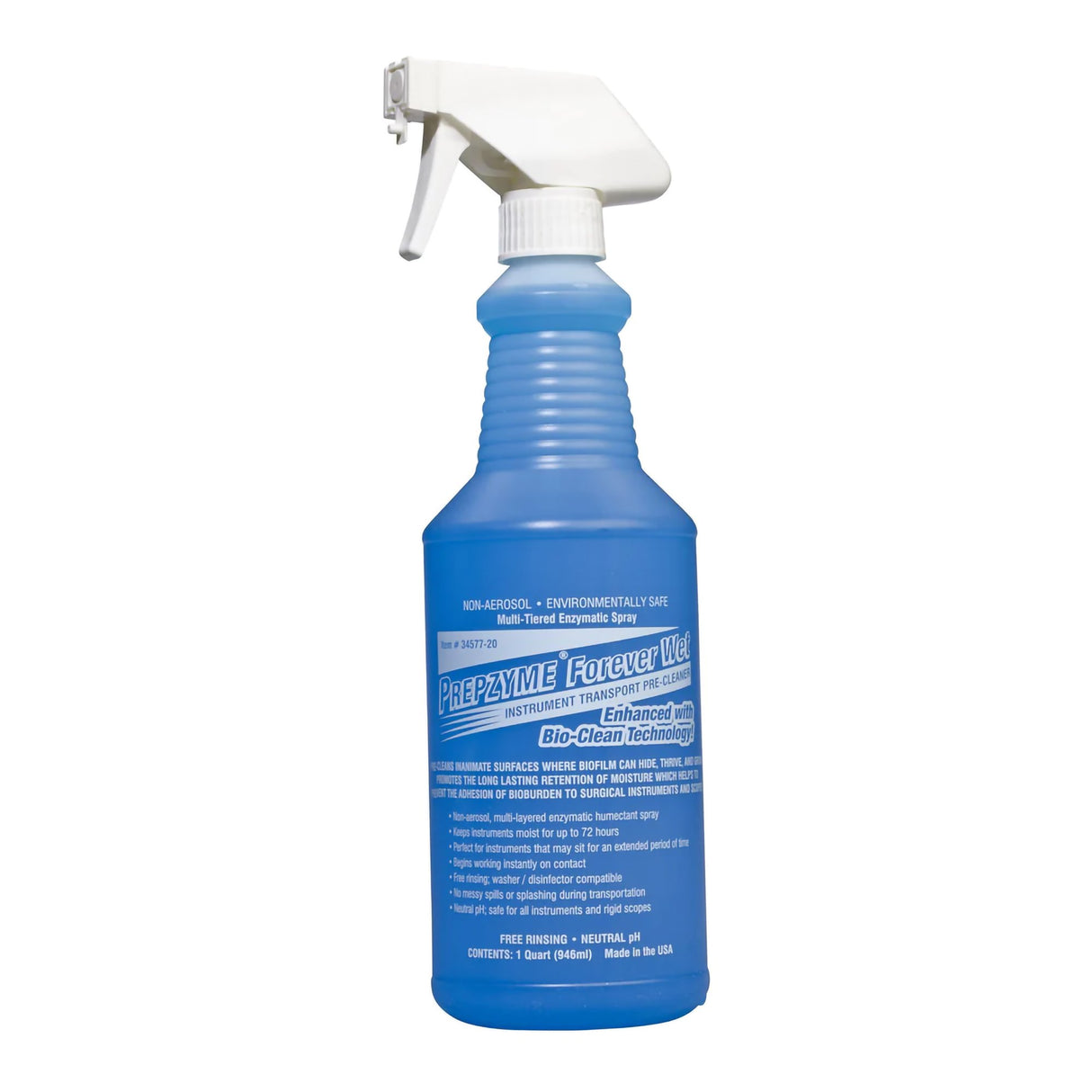 Instrument Pre-Cleaner Prepzyme® Forever Wet 32 oz. Spray Bottle Unscented - BeHope