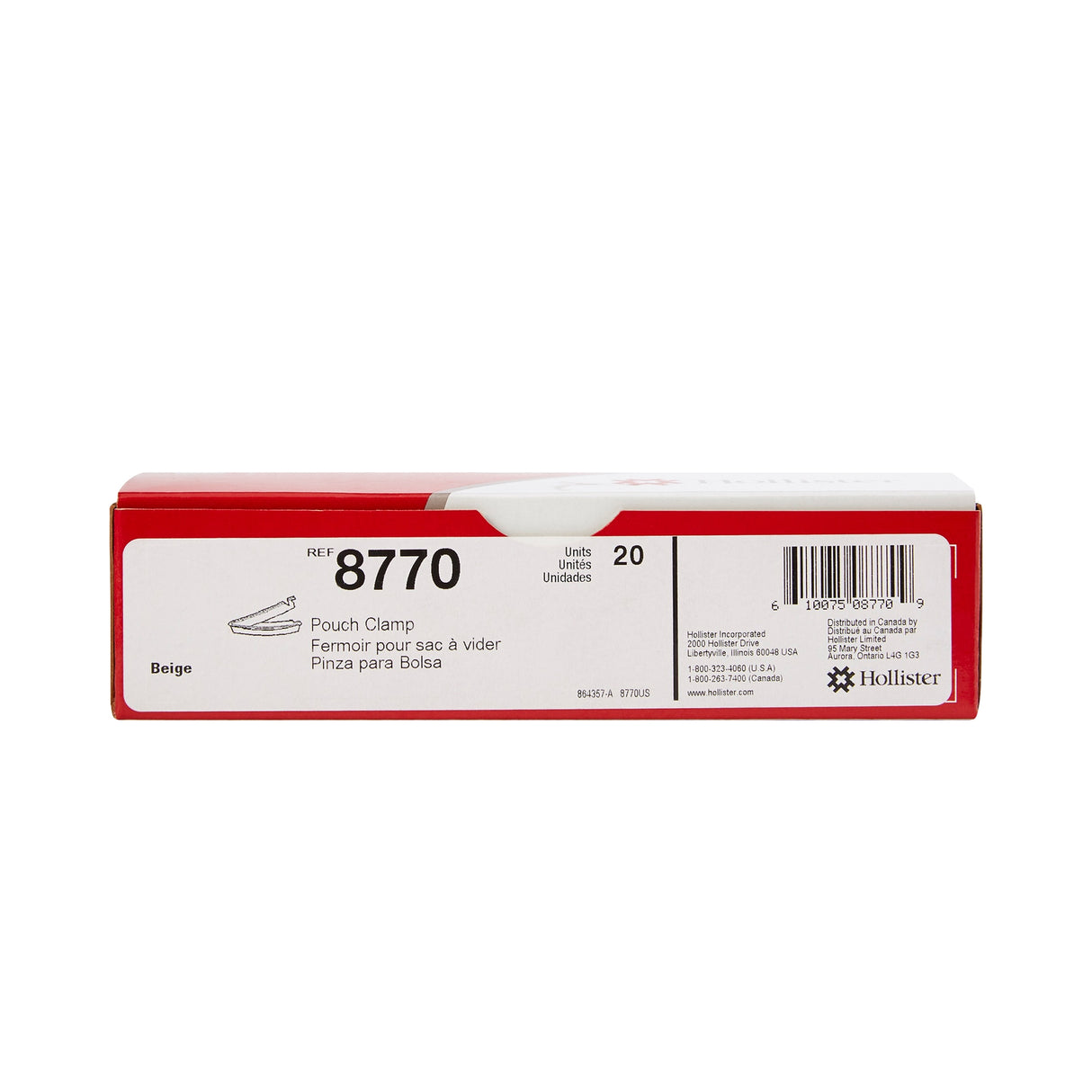 Drainable Ostomy Pouch Clamp Hollister - BeHope
