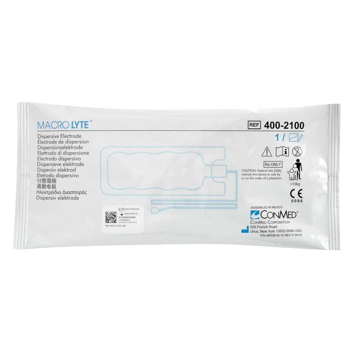 Patient Return Electrode MacroLyte® Single Corded - BeHope