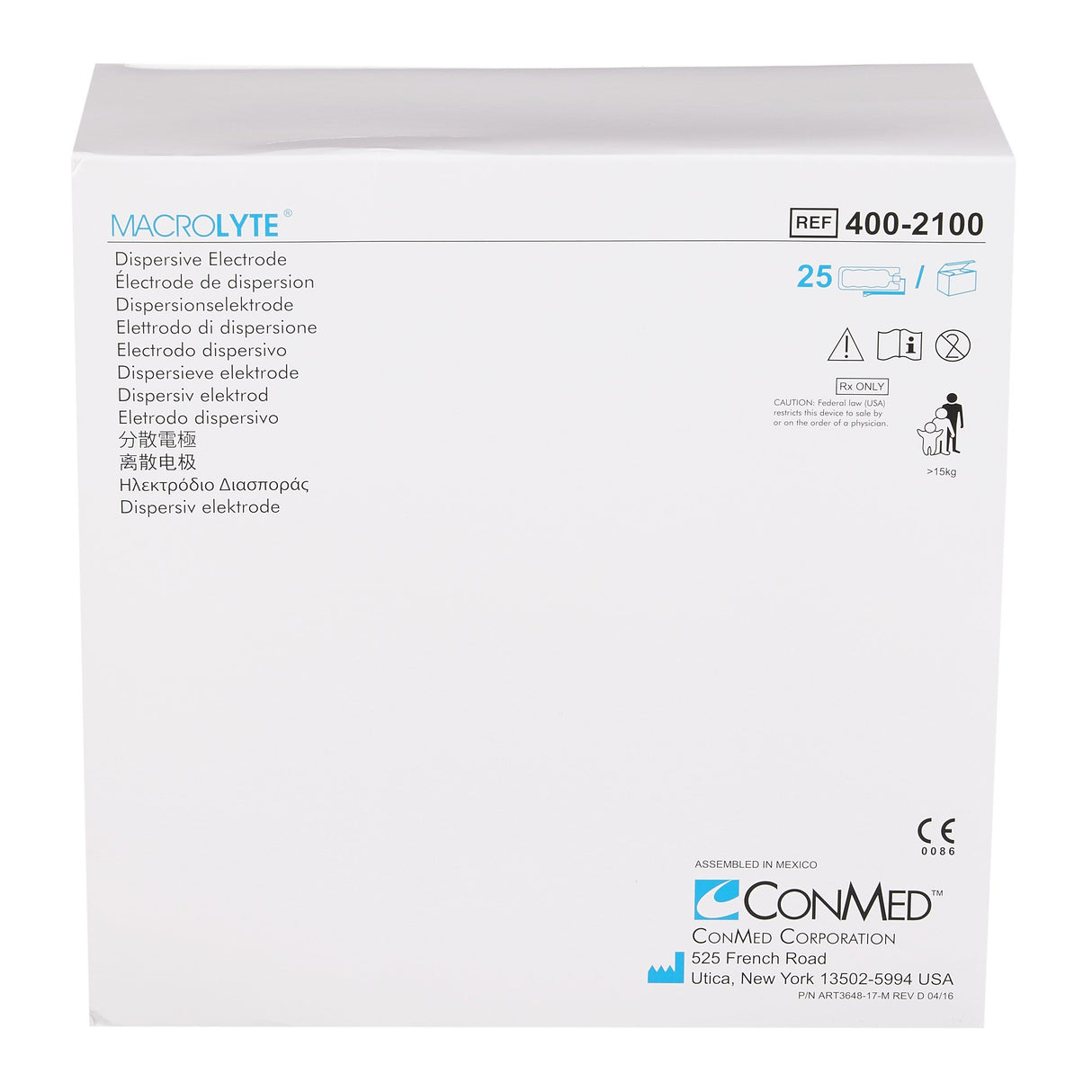 Patient Return Electrode MacroLyte® Single Corded - BeHope