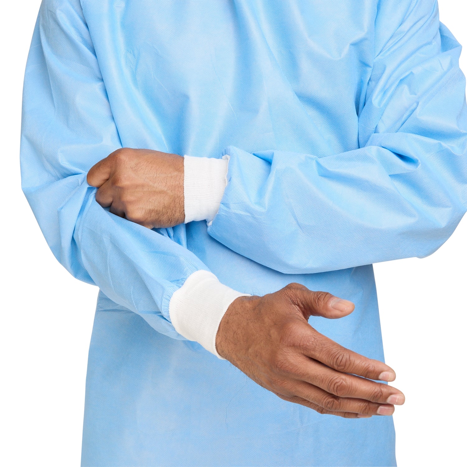 Non-Reinforced Surgical Gown with Towel ULTRA X-Large Blue Sterile AAMI Level 3 Disposable - BeHope
