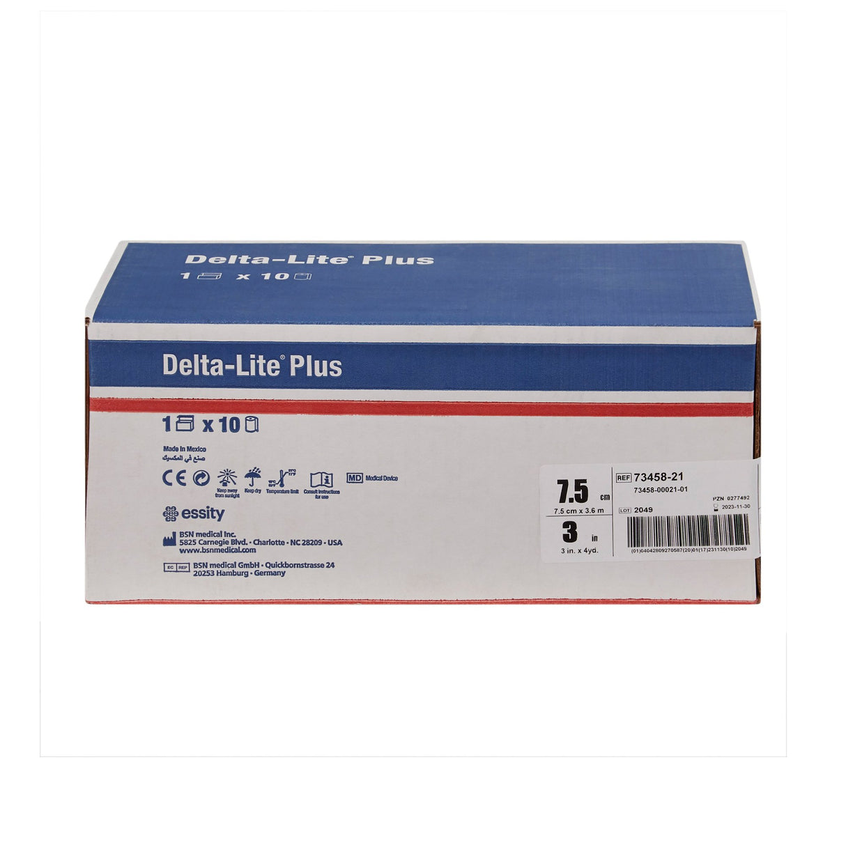 Cast Tape Delta-Lite® Plus 3 Inch X 12 Foot Fiberglass / Resin Deep Blue - BeHope