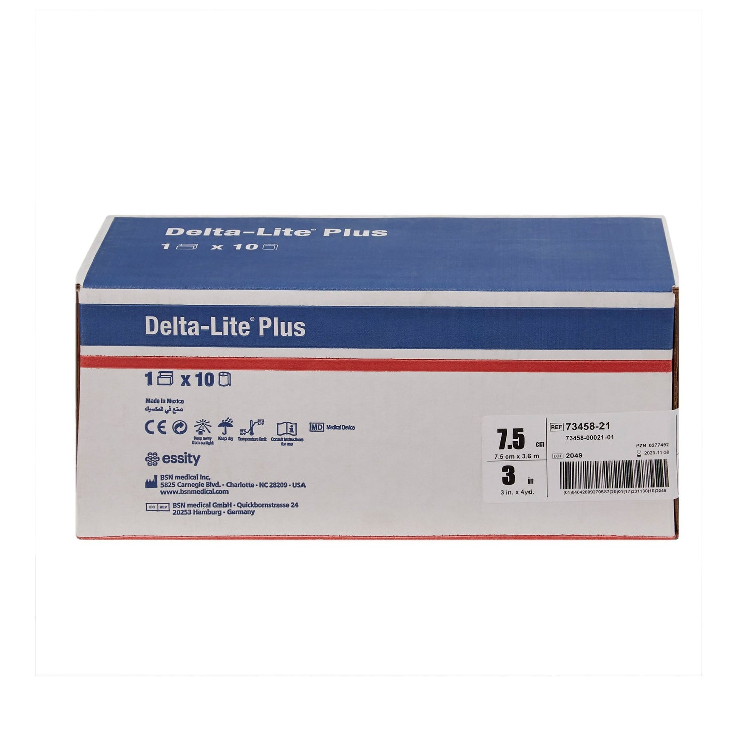 Cast Tape Delta-Lite® Plus 3 Inch X 12 Foot Fiberglass / Resin Deep Blue - BeHope