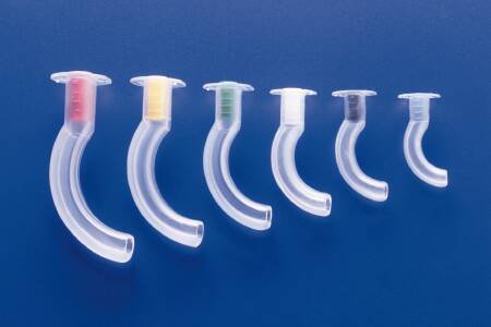 Guedel Oropharyngeal Airway Yellow 90 mm Length Size 4 NonSterile Adult - BeHope