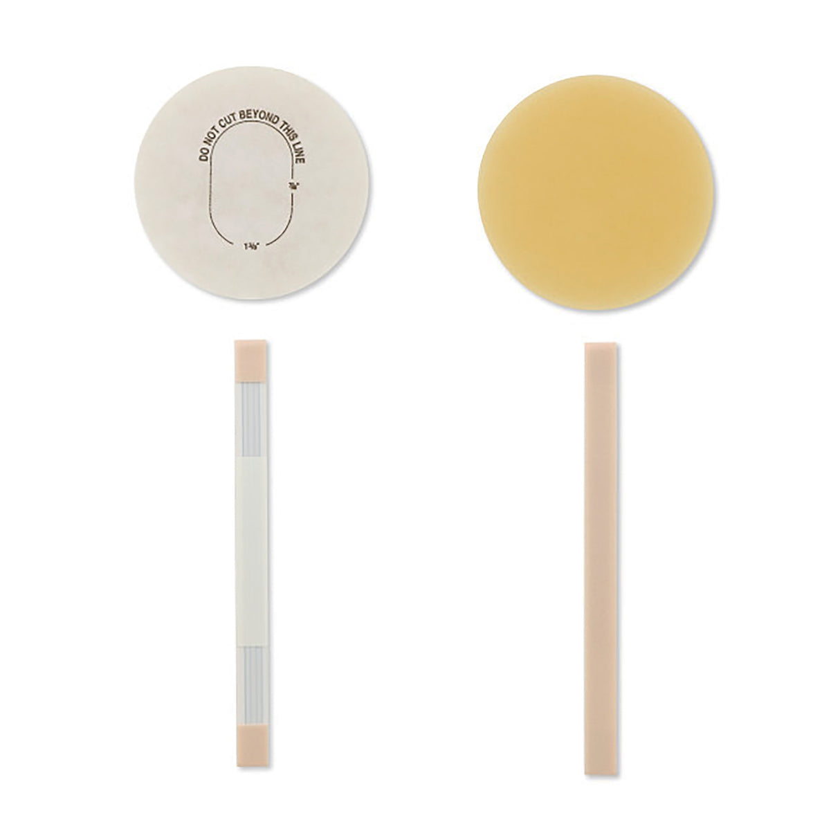 Ostomy Pouch Pouchkins™ Newborn One-Piece System 6 Inch Length Flat, Trim To Fit 7/8 to 1-3/8 Inch Stoma Drainable - BeHope