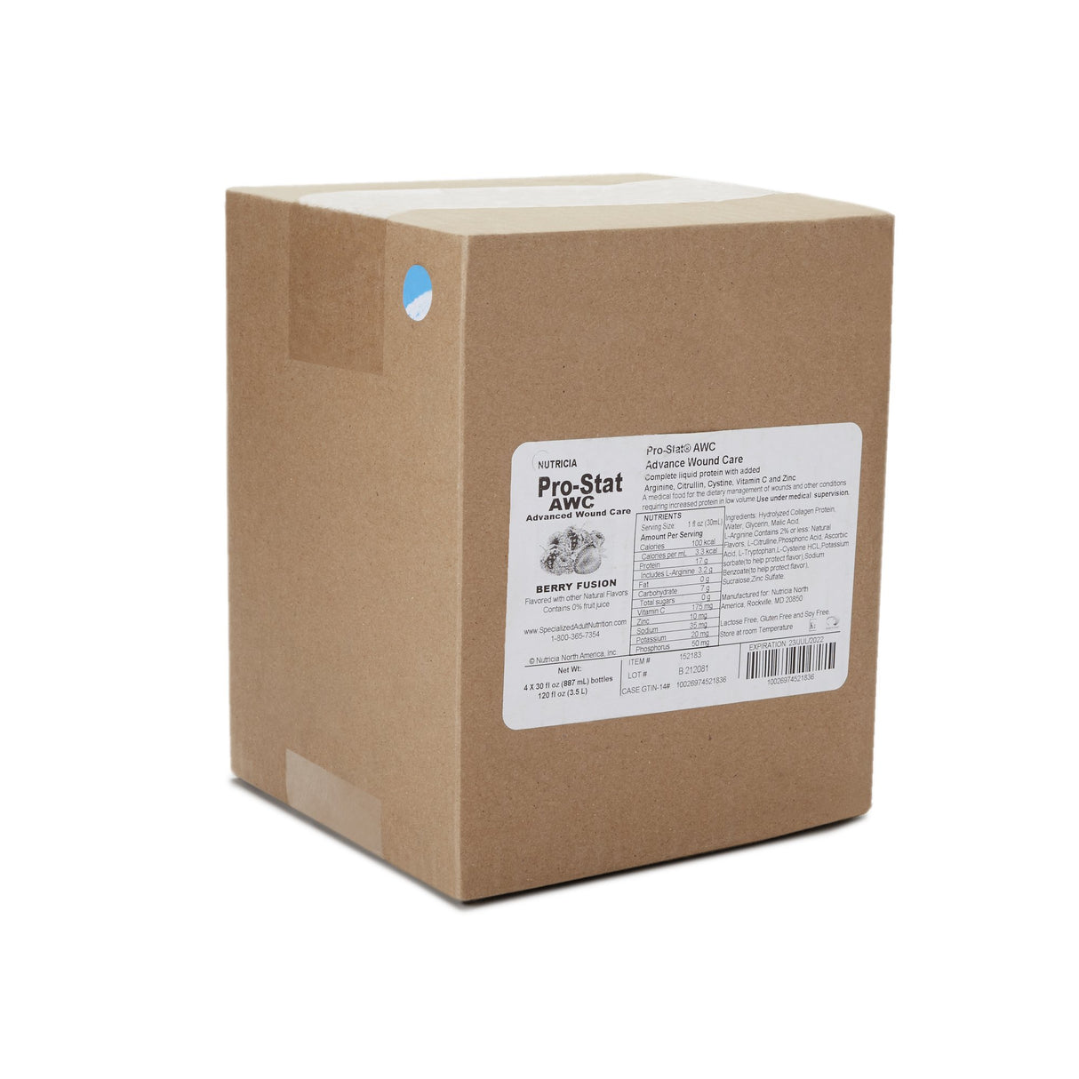 Oral Supplement Pro-Stat® AWC Berry Fusion Flavor Liquid 30 oz. Bottle - BeHope