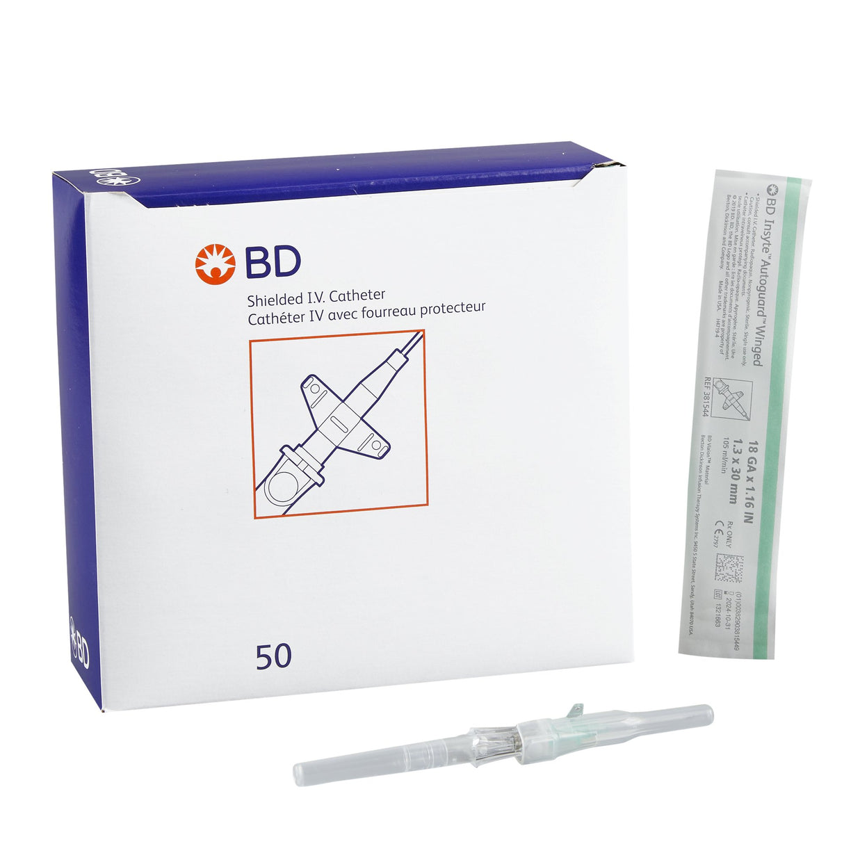 Peripheral IV Catheter Insyte™ Autoguard™ BD Vialon Safety Needle Shielding - BeHope