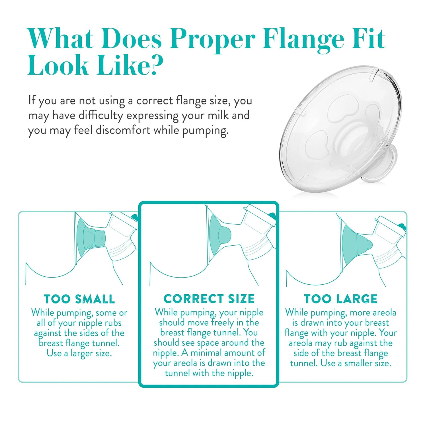 Breast Flange Evenflo AdvancedFit™ for All Evenflo Advanced Breast Pumps - BeHope