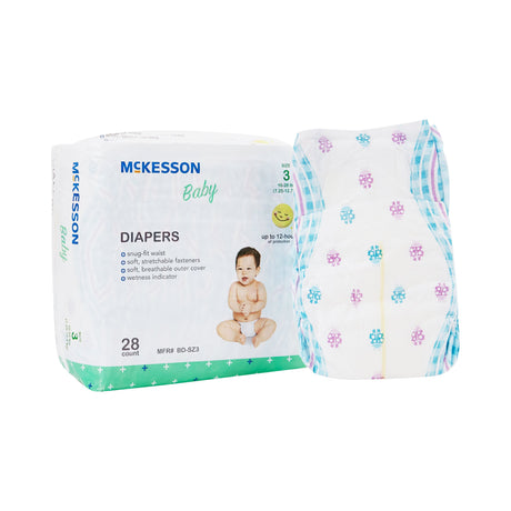 Unisex Baby Diaper McKesson Size 3 Disposable Heavy Absorbency - BeHope