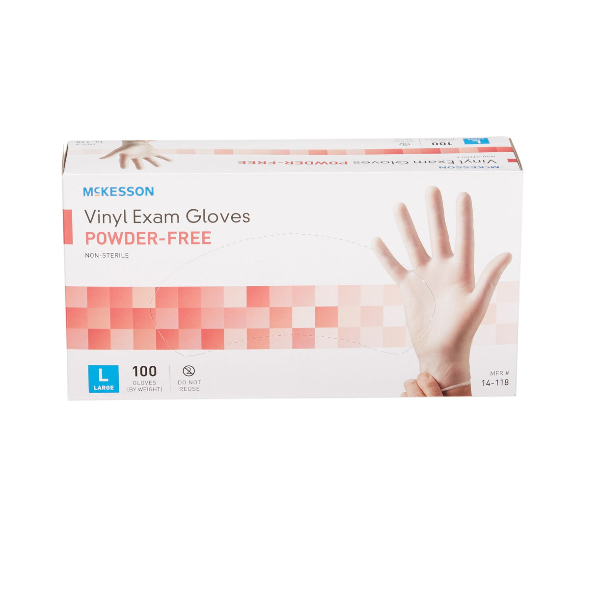Mckesson Nonsterile Vinyl Exam Gloves Smooth Tactile Sensitivity - BeHope
