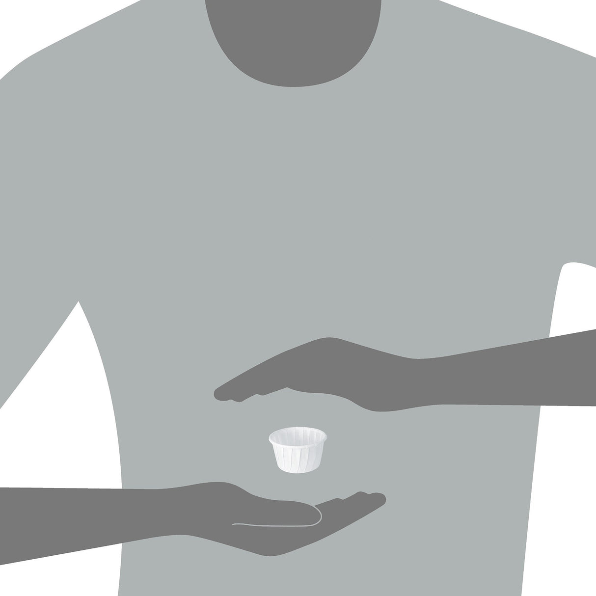 Souffle Cup Solo® 1.25 oz. White Paper Disposable - BeHope