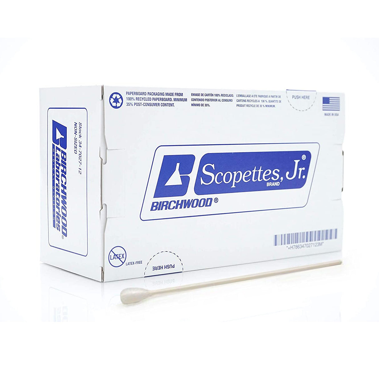 Scopettes® Jr. Ob/gyn Swab Highly Absorbent Lint Free Cushioned Tip - BeHope