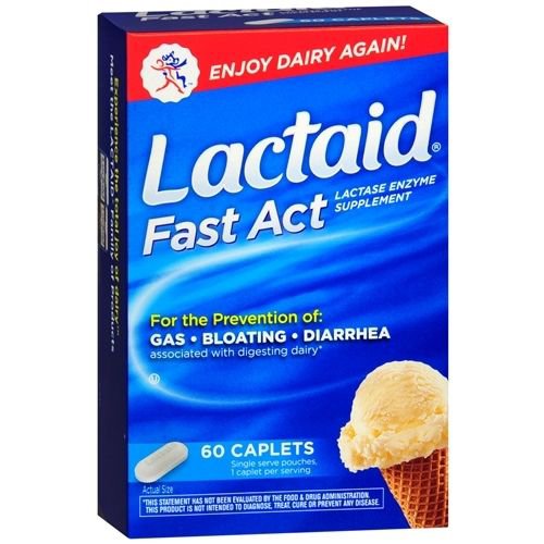 Dietary Supplement Lactaid® Fast Act Lactase Enzyme Tablets - BeHope