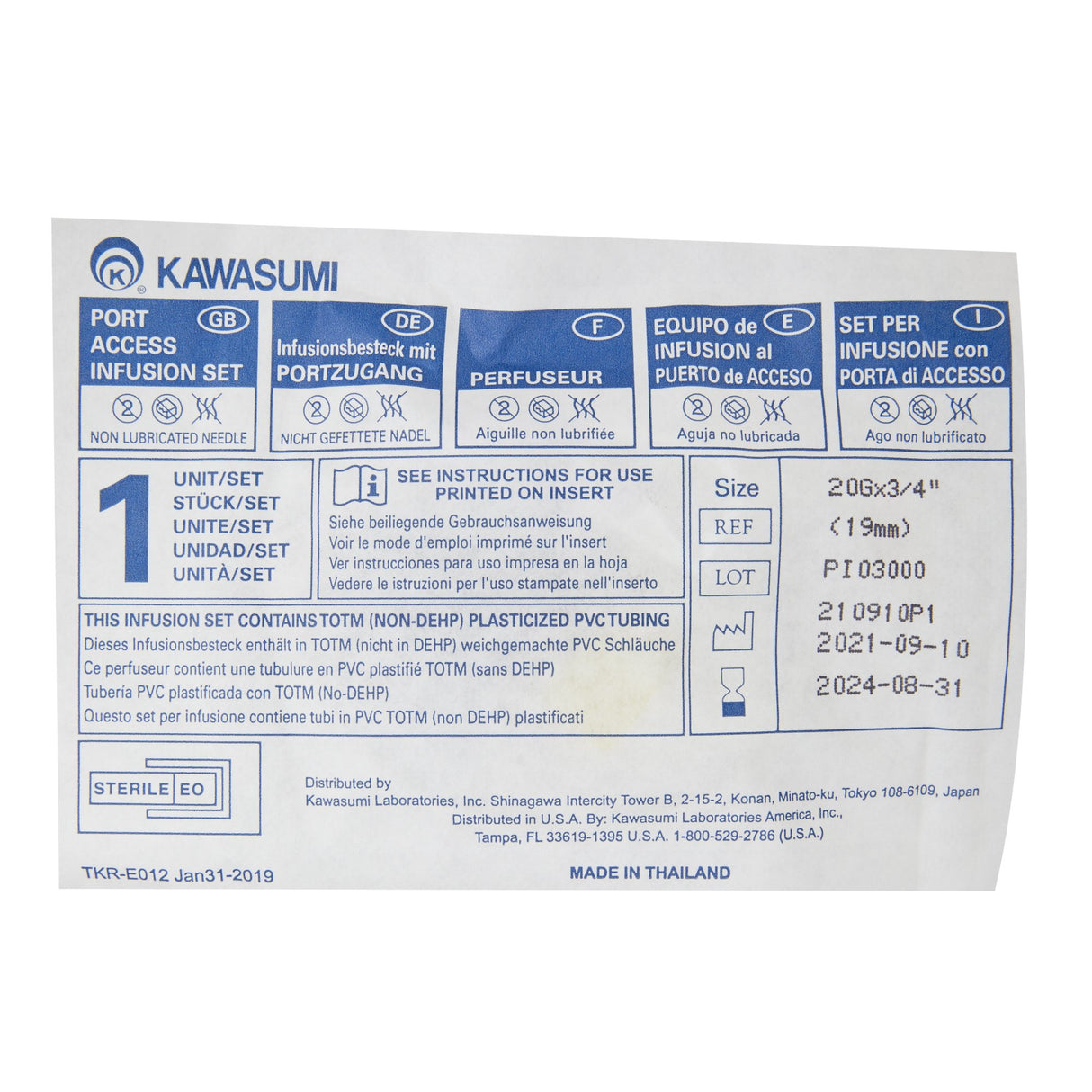 Huber Kawasumi Infusion Set for IV Therapy and Patient Comfort - BeHope