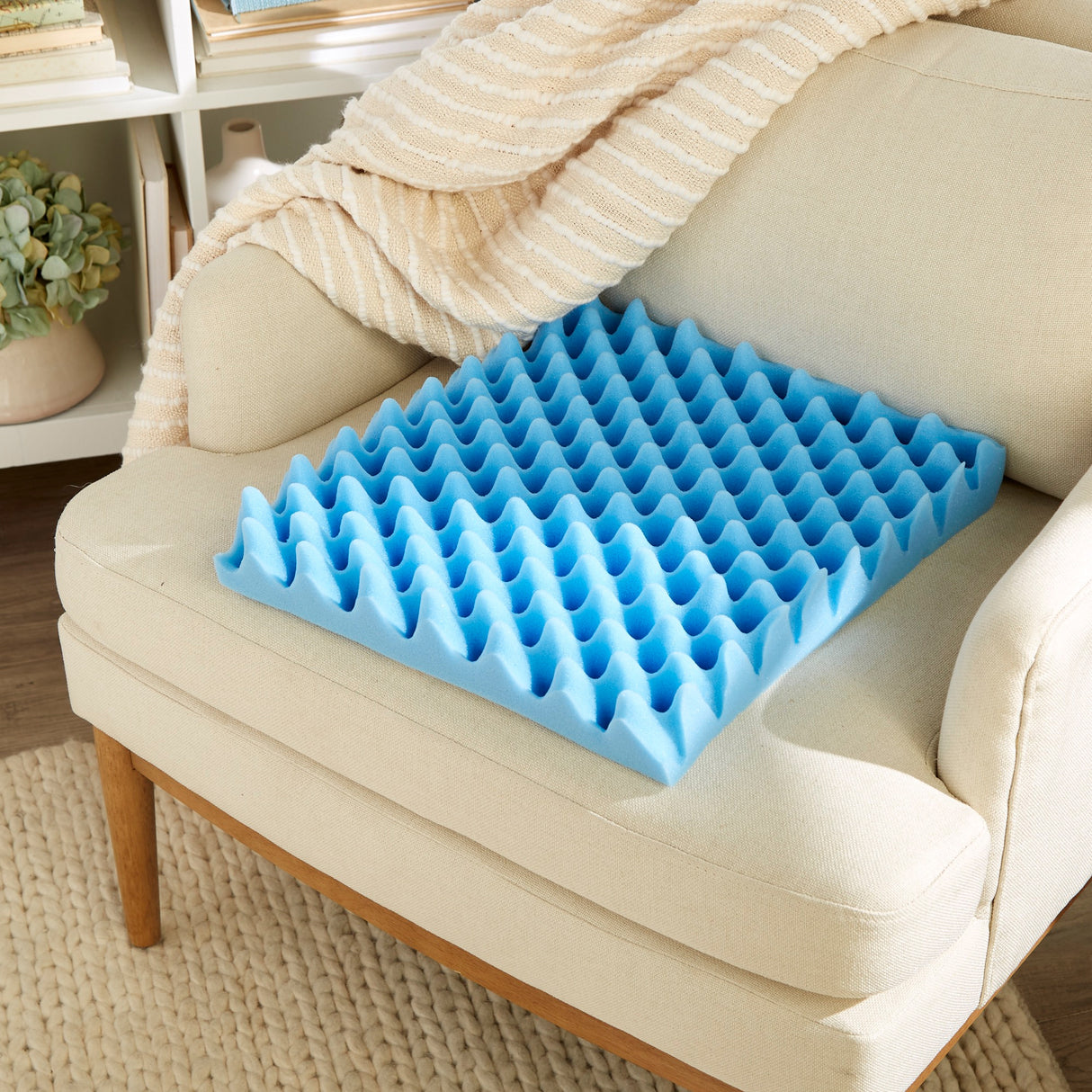 Seat Cushion McKesson 18 W X 16 L X 3 D Inch Convoluted Foam - BeHope