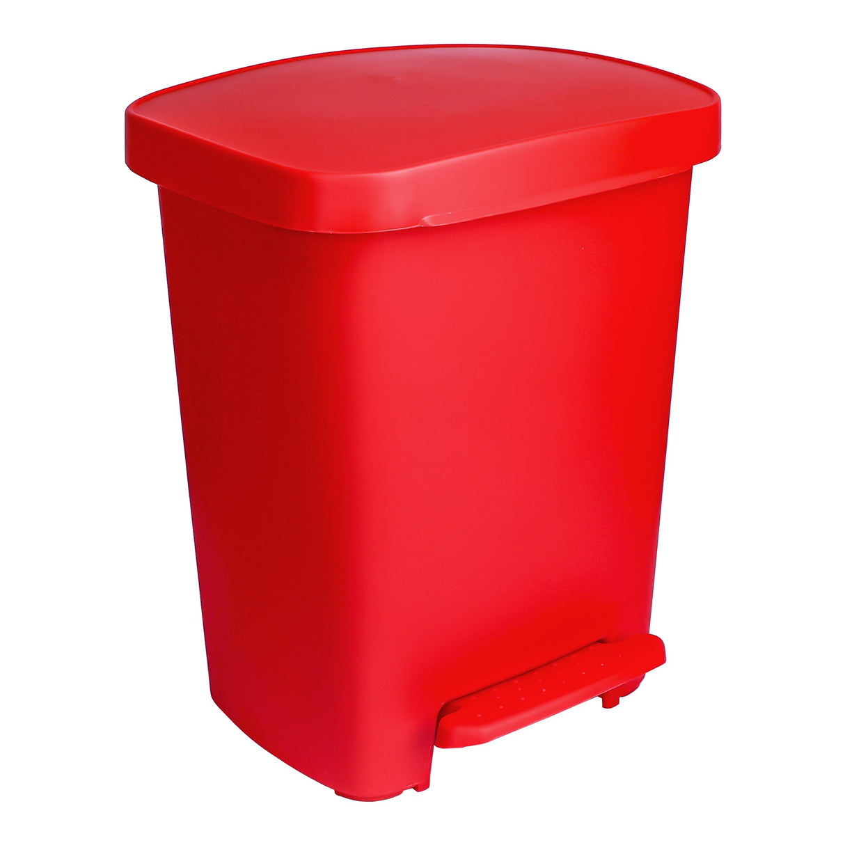 Trash Can McKesson 32 Quart / 8 gal. Red Plastic Rectangular - BeHope