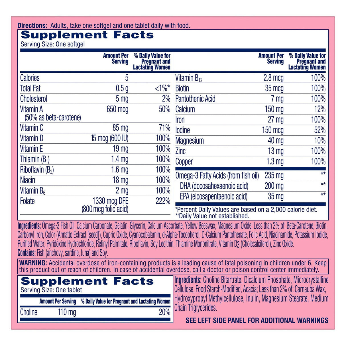 Prenatal Vitamin Supplement One A Day® Softgel 60 per Bottle - BeHope