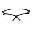 Safety Glasses Jackson Safety® Nemesis Wraparound Clear Tint Polycarbonate Lens Black Frame Over Ear One Size Fits Most - BeHope