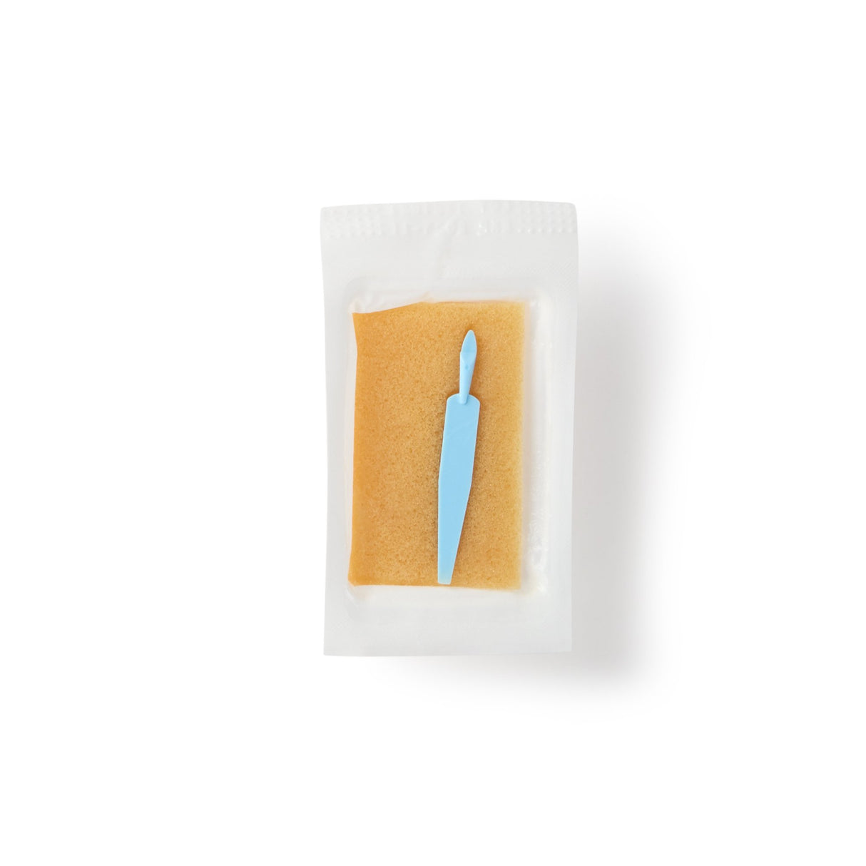 Impregnated Scrub Brush with Nail Pick BD E-Z Scrub™ Polyethylene Bristles / Sponge Blue - BeHope
