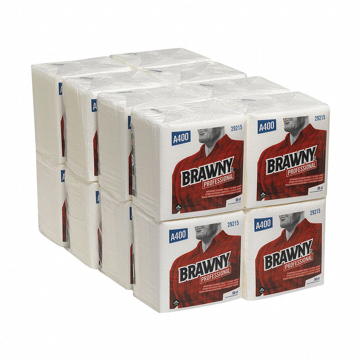 Multipurpose Task Wipe Brawny® Professional 50 Count Poly Pack 13 X 13 Inch NonSterile Disposable - BeHope