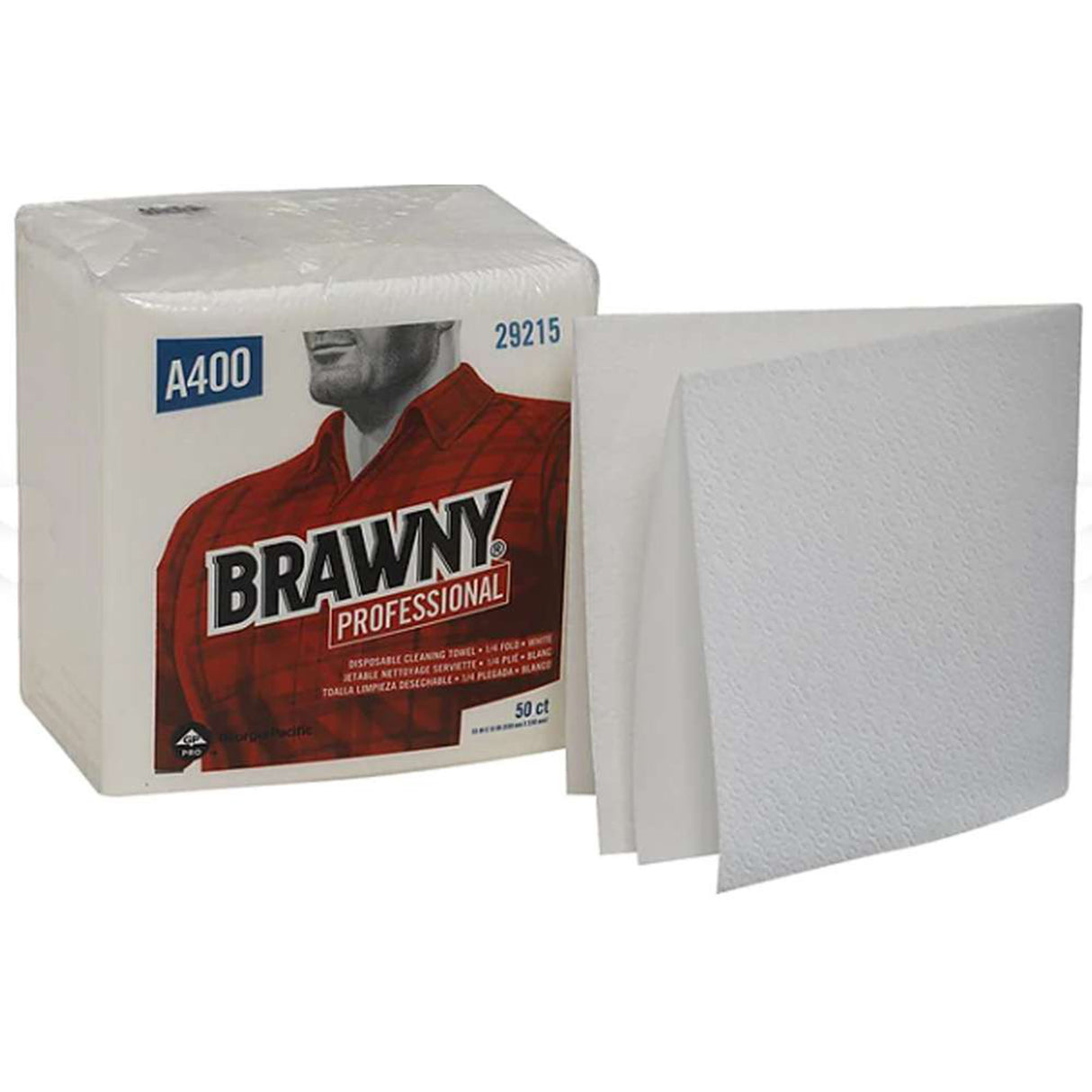 Multipurpose Task Wipe Brawny® Professional 50 Count Poly Pack 13 X 13 Inch NonSterile Disposable - BeHope
