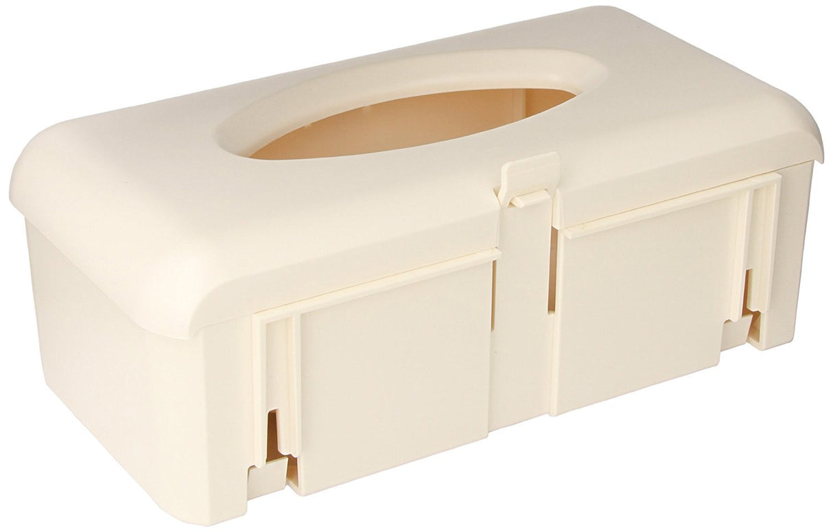 Glove Box Holder BD™ Horizontal Mounted 1-Box Capacity Ivory 4-1/4 X 7 X 12 Inch Plastic - BeHope