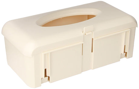 Glove Box Holder BD™ Horizontal Mounted 1-Box Capacity Ivory 4-1/4 X 7 X 12 Inch Plastic - BeHope