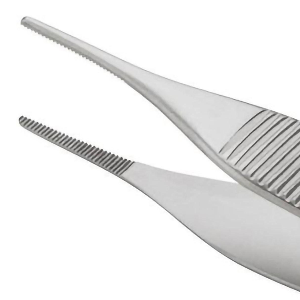 Dressing Forceps Centurion® Adson 4-3/4 Inch Length Floor / Office Grade Stainless Steel Sterile NonLocking Thumb Handle Straight Serrated Tips - BeHope