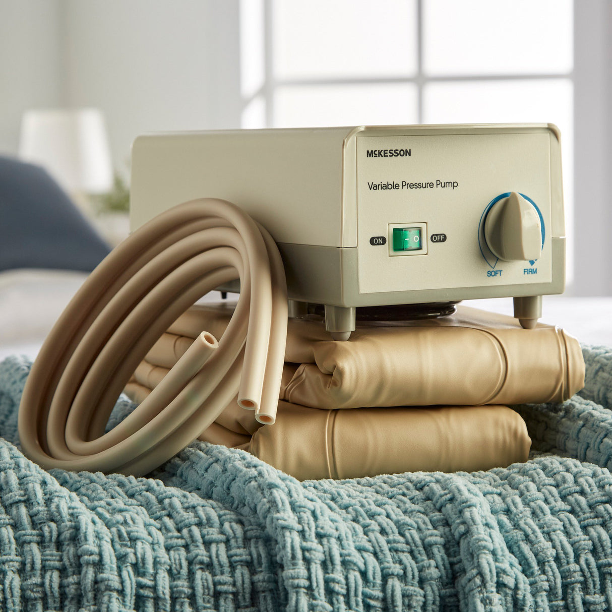 Variable Pressure Pump and Mattress Pad System McKesson Pressure Redistribution 78 L X 36 W Inch For Mattresses - BeHope