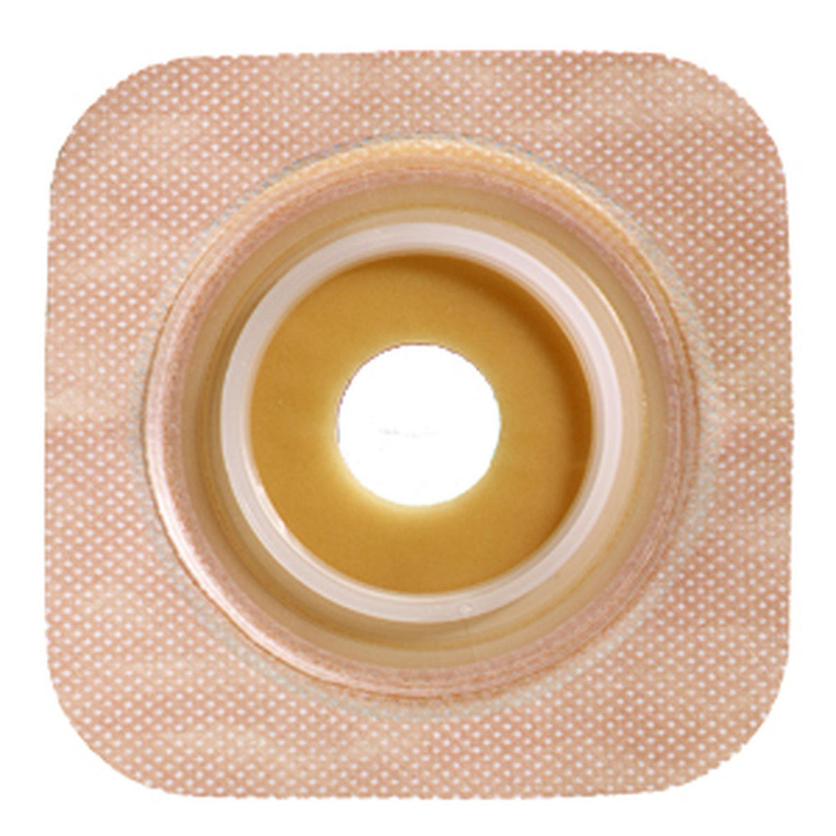 Ostomy Barrier Sur-Fit Natura® Precut, Standard Wear Acrylic Tape 57 mm Flange Sur-Fit® Natura® System Hydrocolloid 1-1/2 Inch Opening 5 X 5 Inch - BeHope