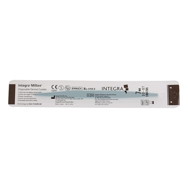Dermal Curette Miltex® Stainless Steel Textured Handle Comfort Tool - BeHope
