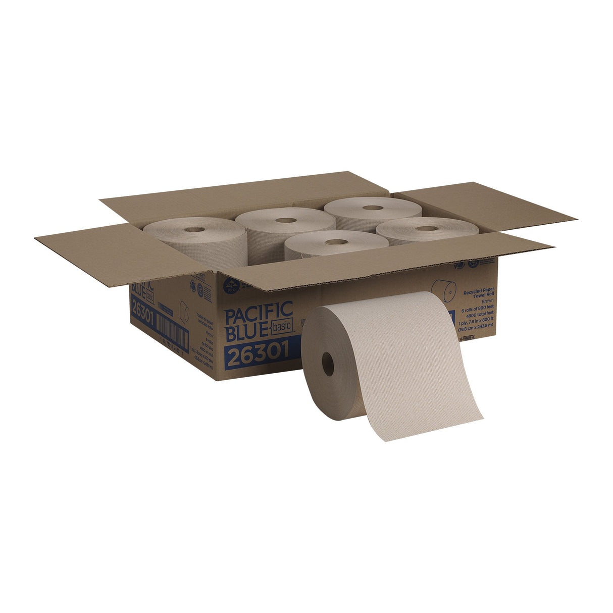 Paper Towel Pacific Blue Basic™ Hardwound Roll 7-7/8 Inch X 800 Foot - BeHope