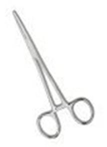Hemostatic Forceps Kelly 5-1/2 Inch Length Floor / Office Grade Pakistani Stainless Steel NonSterile Locking Finger Ring Handle Straight Serrated Tips - BeHope