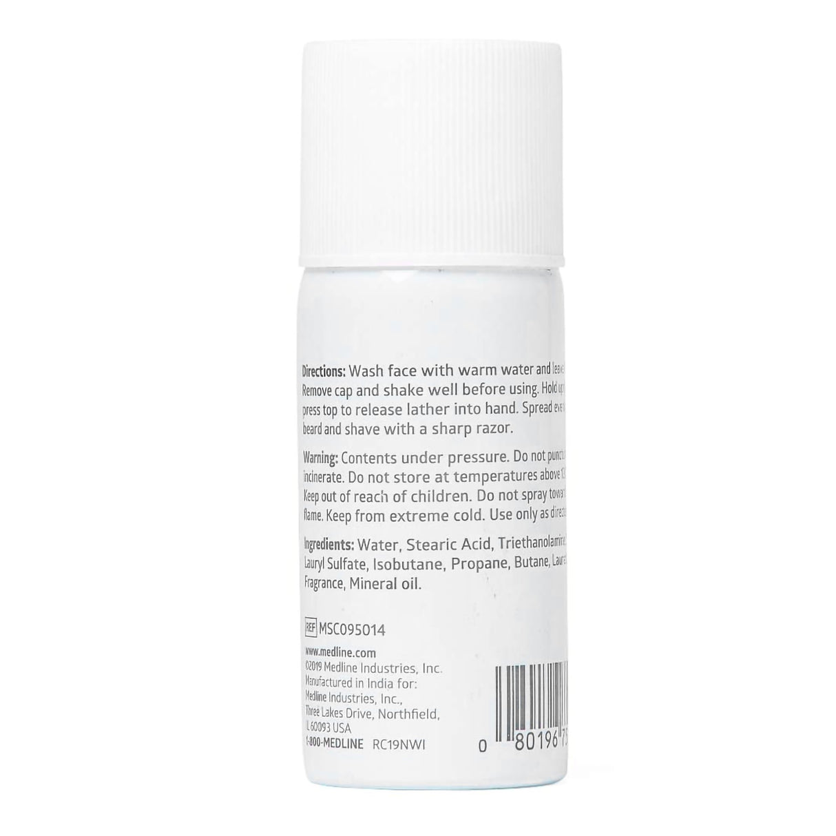 Shaving Cream Medline MedSpa Aerosol Can 1.5 oz. - BeHope