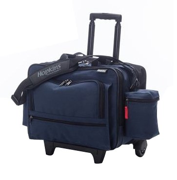 Rolling Medical Bag Navy Blue 600D Waterproof Polyester 9 X 13 X 16 Inch - BeHope