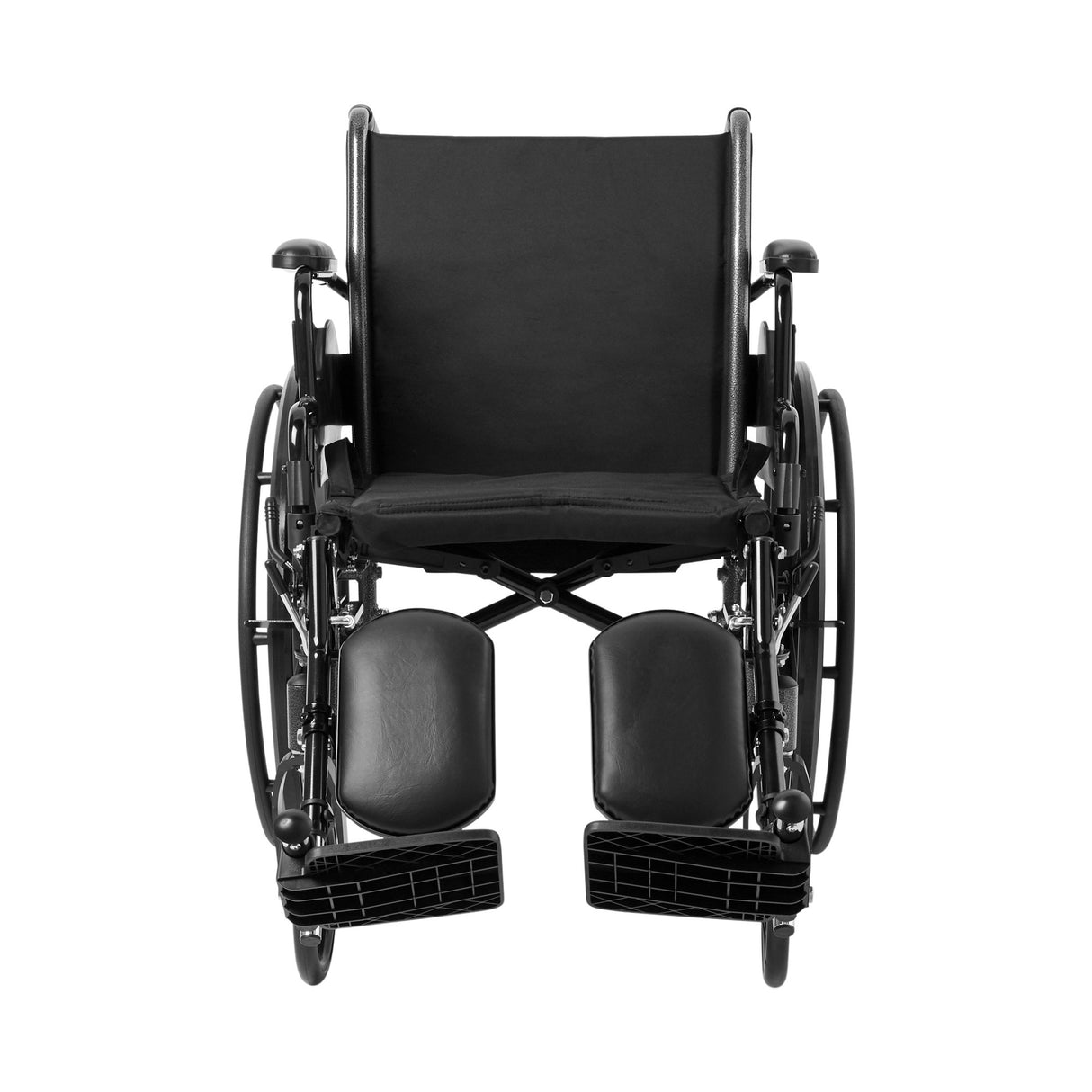 Lightweight Wheelchair McKesson Dual Axle Desk Length Arm Swing-Away Elevating Legrest Black Upholstery 18 Inch Seat Width Adult 300 lbs. Weight Capacity - BeHope