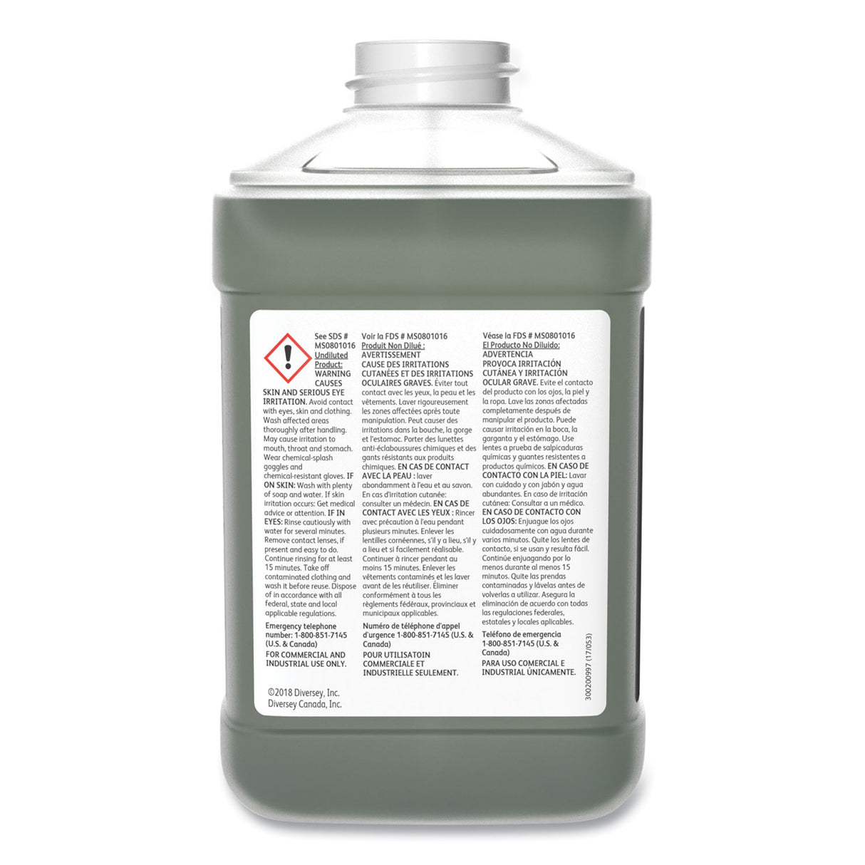 Surface Cleaner Diversey™ GP Forward™ SC Alcohol Based J-Fill® Dispensing Systems Liquid Concentrate 2.5 Liter Bottle Citrus Scent NonSterile - BeHope