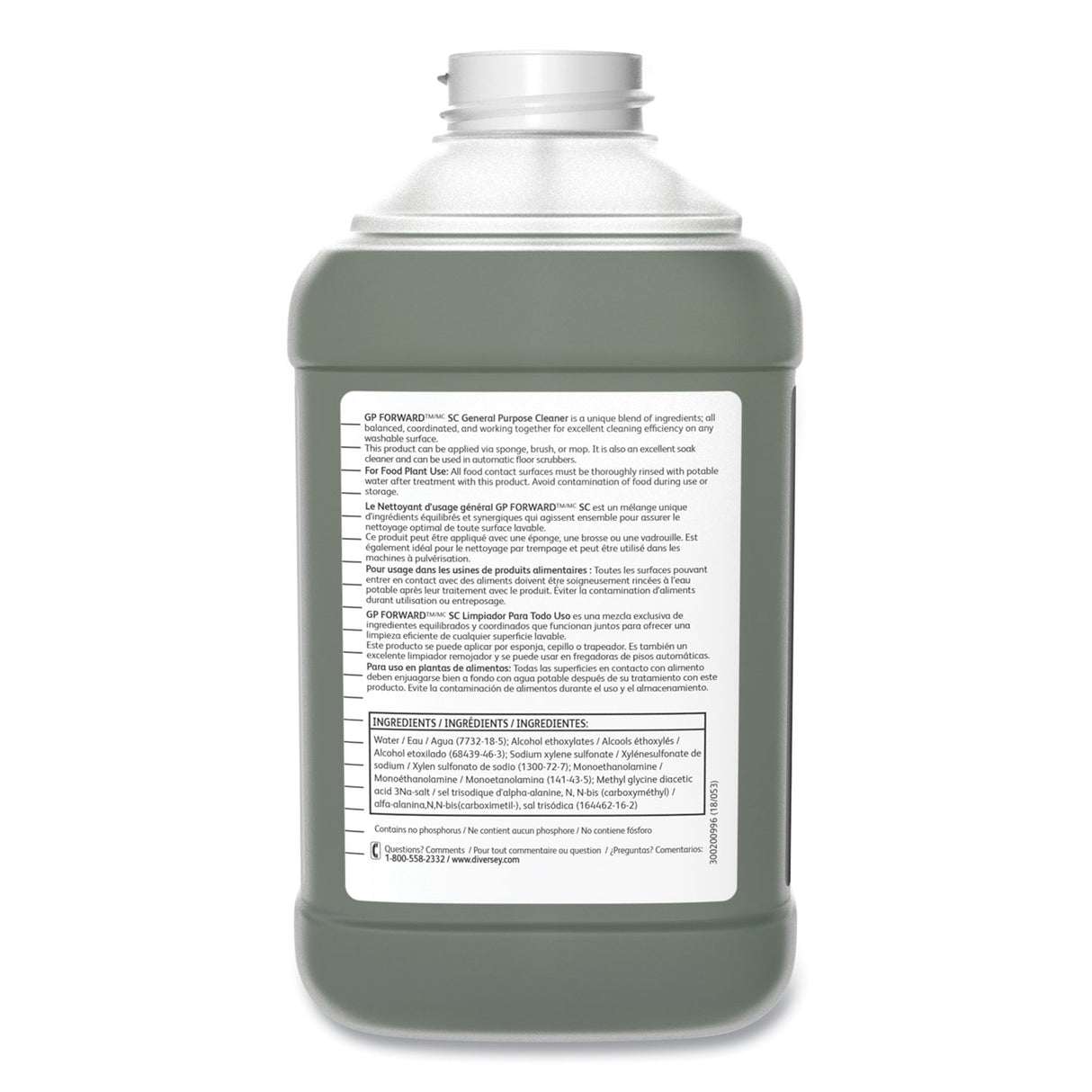 Surface Cleaner Diversey™ GP Forward™ SC Alcohol Based J-Fill® Dispensing Systems Liquid Concentrate 2.5 Liter Bottle Citrus Scent NonSterile - BeHope