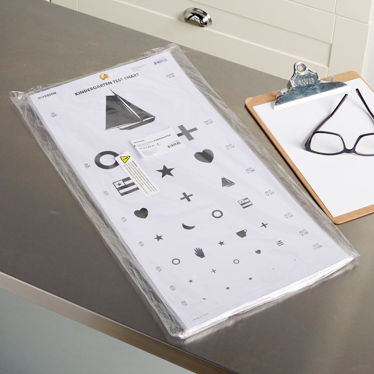 Preschool Eye Test Chart McKesson 20 Foot Distance Acuity Test - BeHope