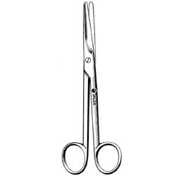 Dissecting Scissors Sklar® Mayo-Harrington 11 Inch Length OR / Surgical Grade German Stainless Steel NonSterile Finger Ring Handle Straight, Beveled Blunt Tip / Blunt Tip - BeHope