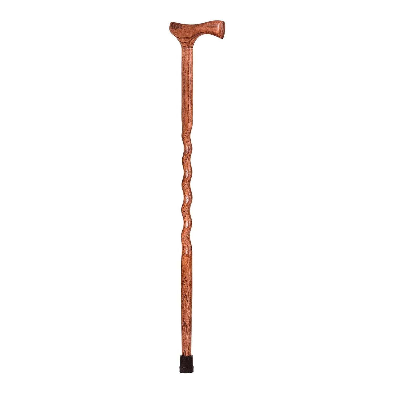 T-Handle Cane Brazos™ Twisted Wood 34 Inch Height American Hardwood - BeHope