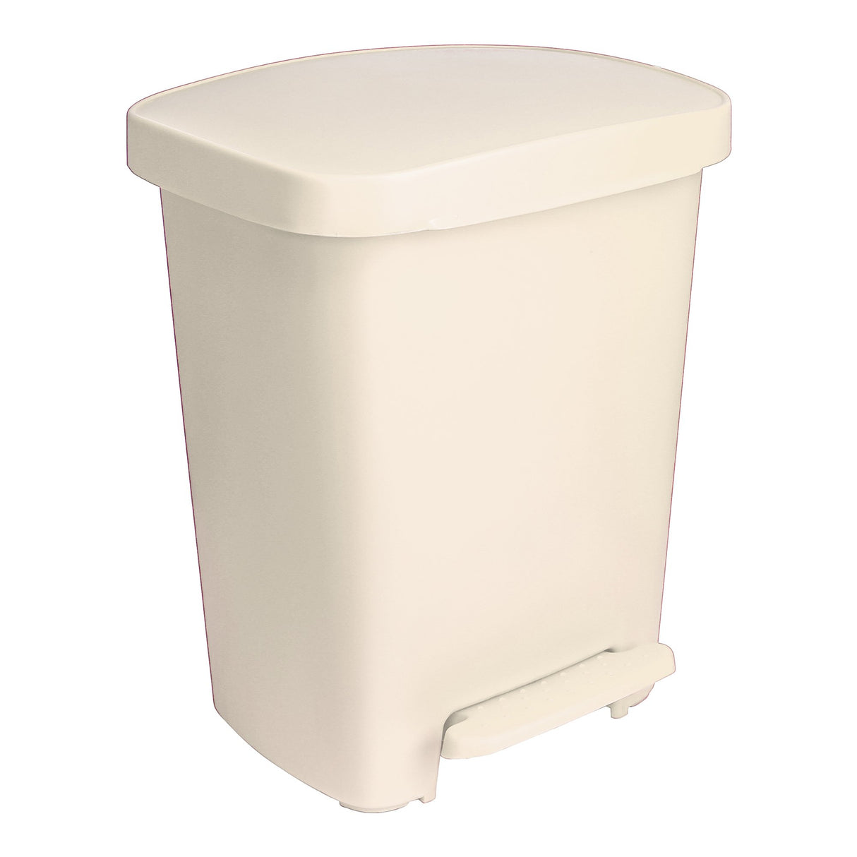 Trash Can McKesson 32 Quart / 8 gal. Beige Plastic Rectangular - BeHope