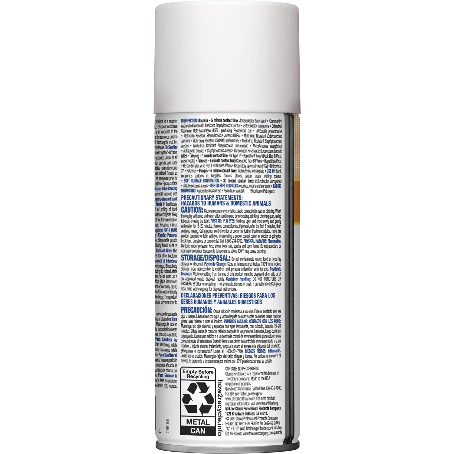Surface Disinfectant / Sanitizer Clorox Healthcare® Citrace® Hospital Alcohol Based Aerosol Spray Liquid 14 oz. Can Citrus Scent NonSterile - BeHope