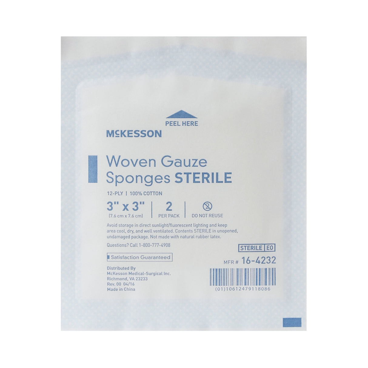 Gauze Sponge Mckesson Sterile for Wound Dressing and Cleaning - BeHope